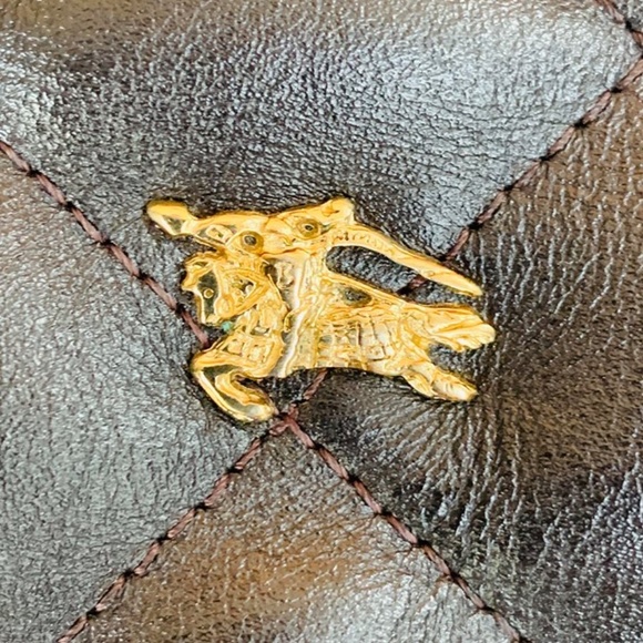 Burberry Quilted Hand bag- chocolate - Picture 2 of 9